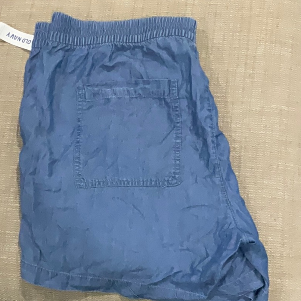 Old Navy Blue Women's Casual Elastic-Waist Shorts